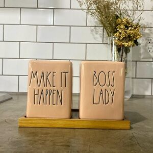 Glass pen holder - Rae Dunn